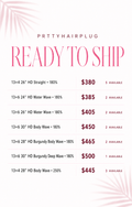 Ready To Ship Wigs